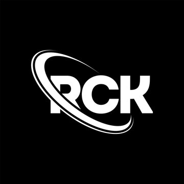 RCK logo. RCK letter. RCK letter logo design. Intitials RCK logo linked with circle and uppercase monogram logo. RCK typography for technology, business and real estate brand.