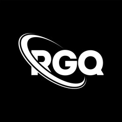 Obraz premium RGQ logo. RGQ letter. RGQ letter logo design. Initials RGQ logo linked with circle and uppercase monogram logo. RGQ typography for technology, business and real estate brand.