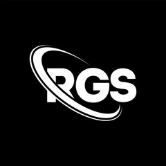 Obraz premium RGS logo. RGS letter. RGS letter logo design. Initials RGS logo linked with circle and uppercase monogram logo. RGS typography for technology, business and real estate brand.