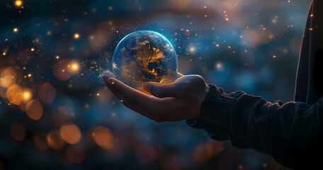 hand holding globe, globe in hand, Businessman Holding World Globe.