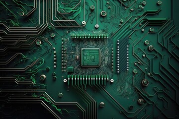 Electronic board, electronic board background, modern electronic technology, Generative AI.