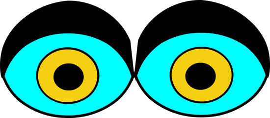 Eyes Illustration in Egg style