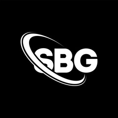 SBG logo. SBG letter. SBG letter logo design. Intitials SBG logo linked with circle and uppercase monogram logo. SBG typography for technology, business and real estate brand.