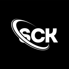 SCK logo. SCK letter. SCK letter logo design. Intitials SCK logo linked with circle and uppercase monogram logo. SCK typography for technology, business and real estate brand.