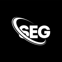 SEG logo. SEG letter. SEG letter logo design. Initials SEG logo linked with circle and uppercase monogram logo. SEG typography for technology, business and real estate brand.