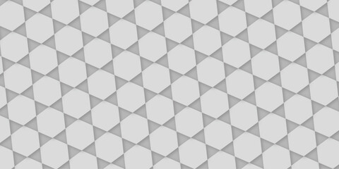 Abstract background pattern seamless geometric line hexagonal design vector. geometric polygonal shape background. vector illustration. white and black hexagon.