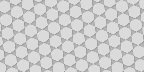 Abstract background pattern seamless geometric line hexagonal design vector. geometric polygonal shape background. vector illustration. white and black hexagon.