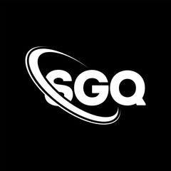 SGQ logo. SGQ letter. SGQ letter logo design. Initials SGQ logo linked with circle and uppercase monogram logo. SGQ typography for technology, business and real estate brand.