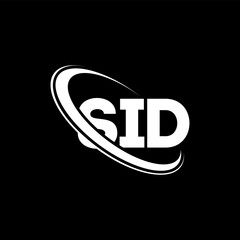 SID logo. SID letter. SID letter logo design. Initials SID logo linked with circle and uppercase monogram logo. SID typography for technology, business and real estate brand.