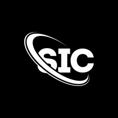 SIC logo. SIC letter. SIC letter logo design. Initials SIC logo linked with circle and uppercase monogram logo. SIC typography for technology, business and real estate brand.