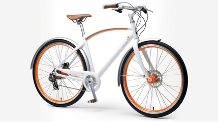 bicycle isolated on white background