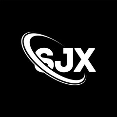 SJX logo. SJX letter. SJX letter logo design. Initials SJX logo linked with circle and uppercase monogram logo. SJX typography for technology, business and real estate brand.