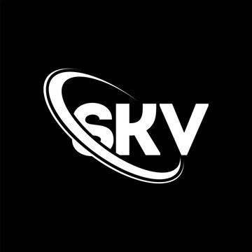 SKV logo. SKV letter. SKV letter logo design. Initials SKV logo linked with circle and uppercase monogram logo. SKV typography for technology, business and real estate brand.