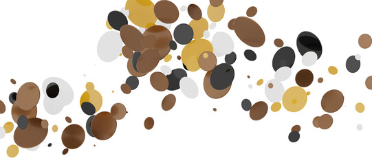 silver confetti explosion festive background