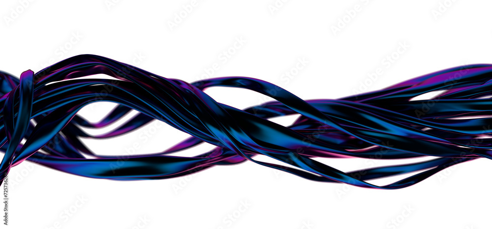 Poster Seamless Flow: Abstract 3D Blue Seamless Flow: Abstract 3D Blue Wave Illustration for Smooth and Continuous VisualsWave Illustration for Smooth and Continuous Visuals