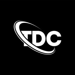 TDC logo. TDC letter. TDC letter logo design. Initials TDC logo linked with circle and uppercase monogram logo. TDC typography for technology, business and real estate brand.