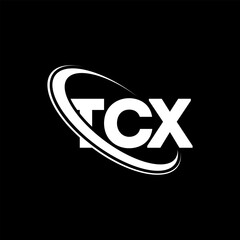 TCX logo. TCX letter. TCX letter logo design. Intitials TCX logo linked with circle and uppercase monogram logo. TCX typography for technology, business and real estate brand.