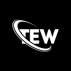 TEW logo. TEW letter. TEW letter logo design. Initials TEW logo linked with circle and uppercase monogram logo. TEW typography for technology, business and real estate brand.