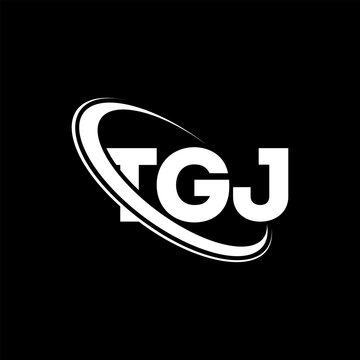 TGJ logo. TGJ letter. TGJ letter logo design. Initials TGJ logo linked with circle and uppercase monogram logo. TGJ typography for technology, business and real estate brand.
