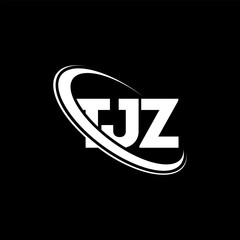 TJZ logo. TJZ letter. TJZ letter logo design. Initials TJZ logo linked with circle and uppercase monogram logo. TJZ typography for technology, business and real estate brand.