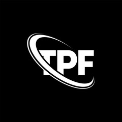 TPF logo. TPF letter. TPF letter logo design. Initials TPF logo linked with circle and uppercase monogram logo. TPF typography for technology, business and real estate brand.