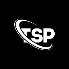 TSP logo. TSP letter. TSP letter logo design. Initials TSP logo linked with circle and uppercase monogram logo. TSP typography for technology, business and real estate brand.