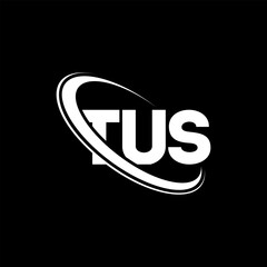 TUS logo. TUS letter. TUS letter logo design. Initials TUS logo linked with circle and uppercase monogram logo. TUS typography for technology, business and real estate brand.