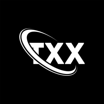 TXX logo. TXX letter. TXX letter logo design. Initials TXX logo linked with circle and uppercase monogram logo. TXX typography for technology, business and real estate brand.