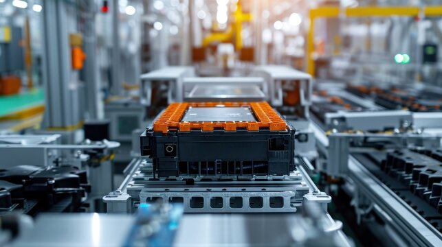EV batteries for the automotive industry in production lines High voltage lithium ion battery