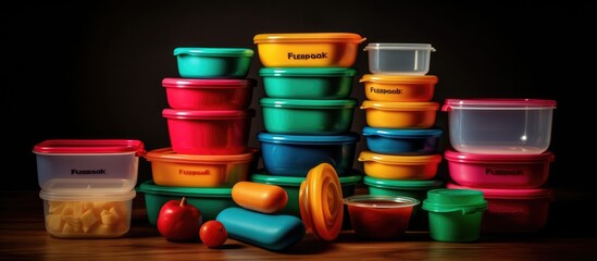 Tupperware from plastic products, Tupperware food storage