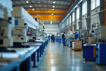Organization OverviewModern factory with professional employees.