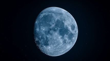 close up moon at night.