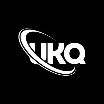 UKQ logo. UKQ letter. UKQ letter logo design. Initials UKQ logo linked with circle and uppercase monogram logo. UKQ typography for technology, business and real estate brand.