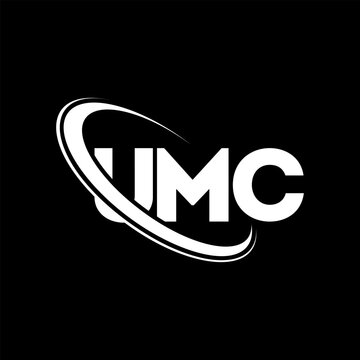UMC logo. UMC letter. UMC letter logo design. Initials UMC logo linked with circle and uppercase monogram logo. UMC typography for technology, business and real estate brand.