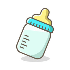 baby bottle icon design vector template