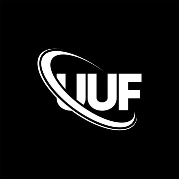 UUF logo. UUF letter. UUF letter logo design. Initials UUF logo linked with circle and uppercase monogram logo. UUF typography for technology, business and real estate brand.