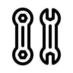 wrench line icon
