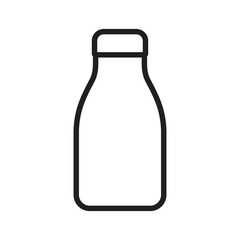 milk bottle icon design vector template