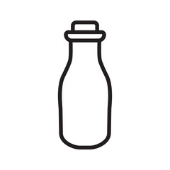 milk bottle icon design vector template
