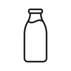 milk bottle icon design vector template