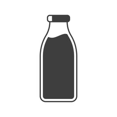 milk bottle icon design vector template