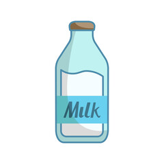 milk bottle icon design vector template