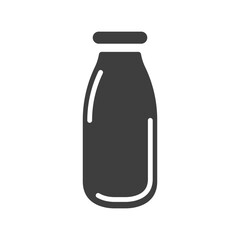 milk bottle icon design vector template