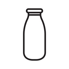 milk bottle icon design vector template