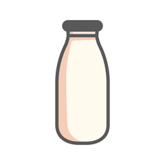 milk bottle icon design vector template