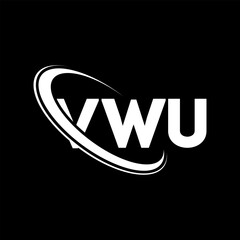 VWU logo. VWU letter. VWU letter logo design. Initials VWU logo linked with circle and uppercase monogram logo. VWU typography for technology, business and real estate brand.