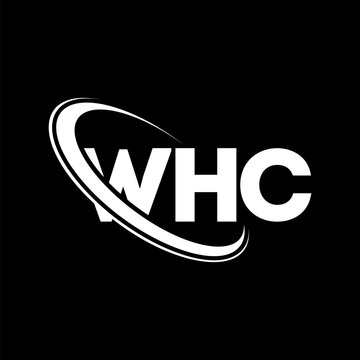WHC logo. WHC letter. WHC letter logo design. Initials WHC logo linked with circle and uppercase monogram logo. WHC typography for technology, business and real estate brand.