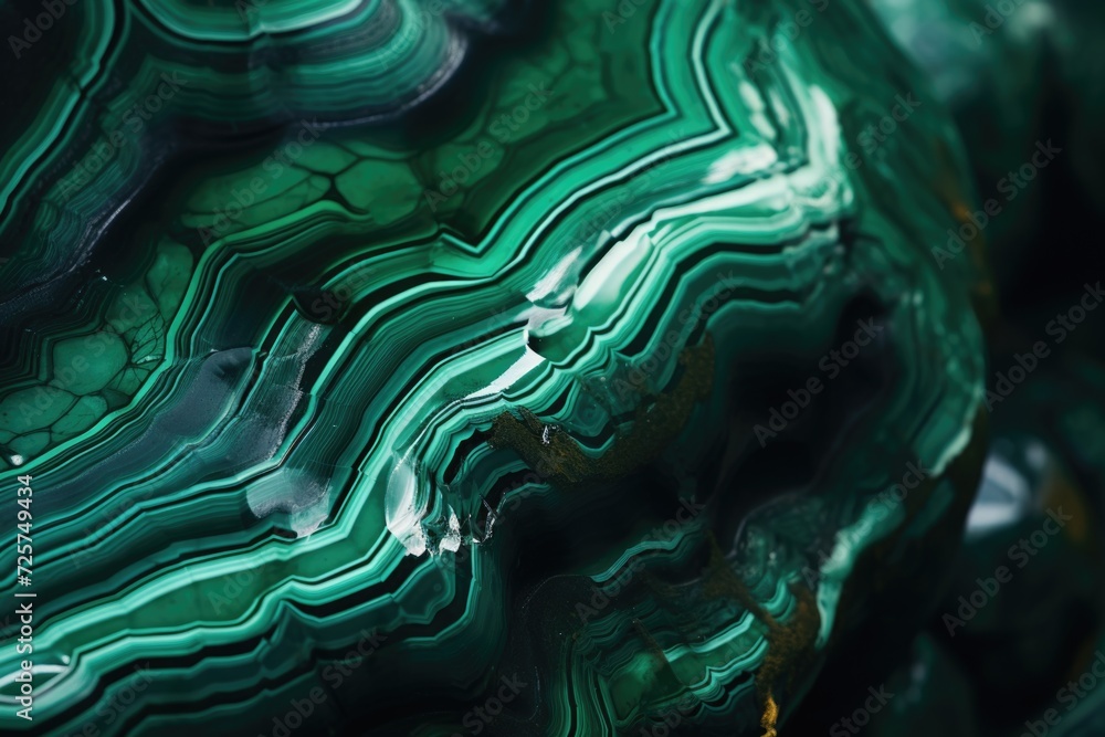 Poster green and black marble close-up. versatile and elegant, suitable for various design projects