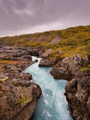 Wasserfall in Reykholt