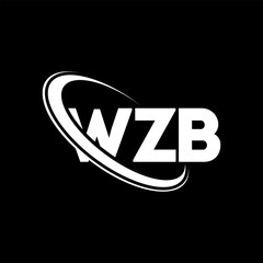 WZB logo. WZB letter. WZB letter logo design. Initials WZB logo linked with circle and uppercase monogram logo. WZB typography for technology, business and real estate brand.